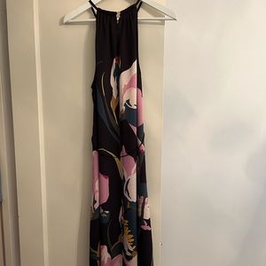 Ted Baker women’s size 3 ( US 38), long black floral dress